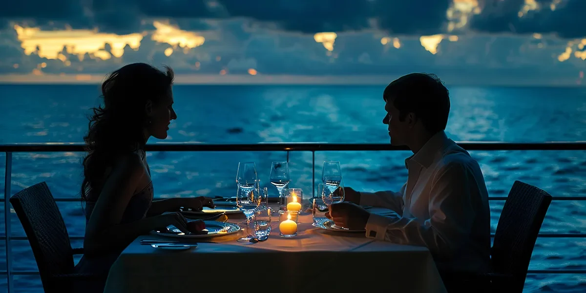 Evening-dinner-with-a-show-aboard-a-ship-at-sea2